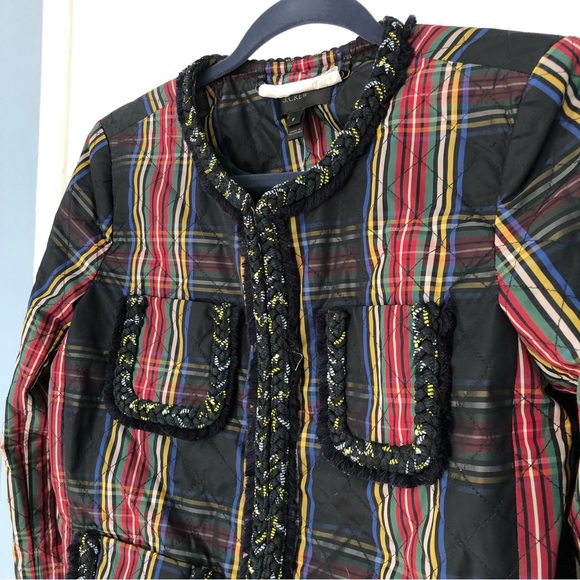 NWT J Crew plaid windbreaker
